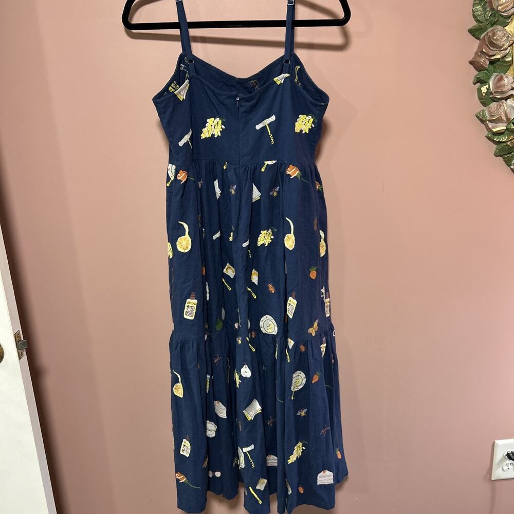 Samantha Pleet Full Embroidered Freda Tiered Sundress Tea Party Picnic 6 - Picture 7 of 10